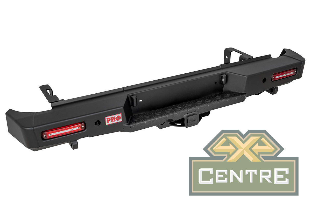 Бампер РИФ силовой задний Changan Hunter Plus с квадратом под фаркоп и фонарями