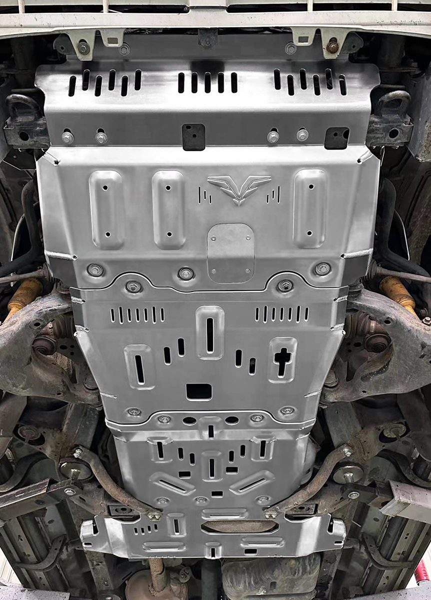 Защита РИФ радиатора, картера, РК, КПП для Toyota Land Cruiser Prado 150TX, бенз., алюм. 8 мм