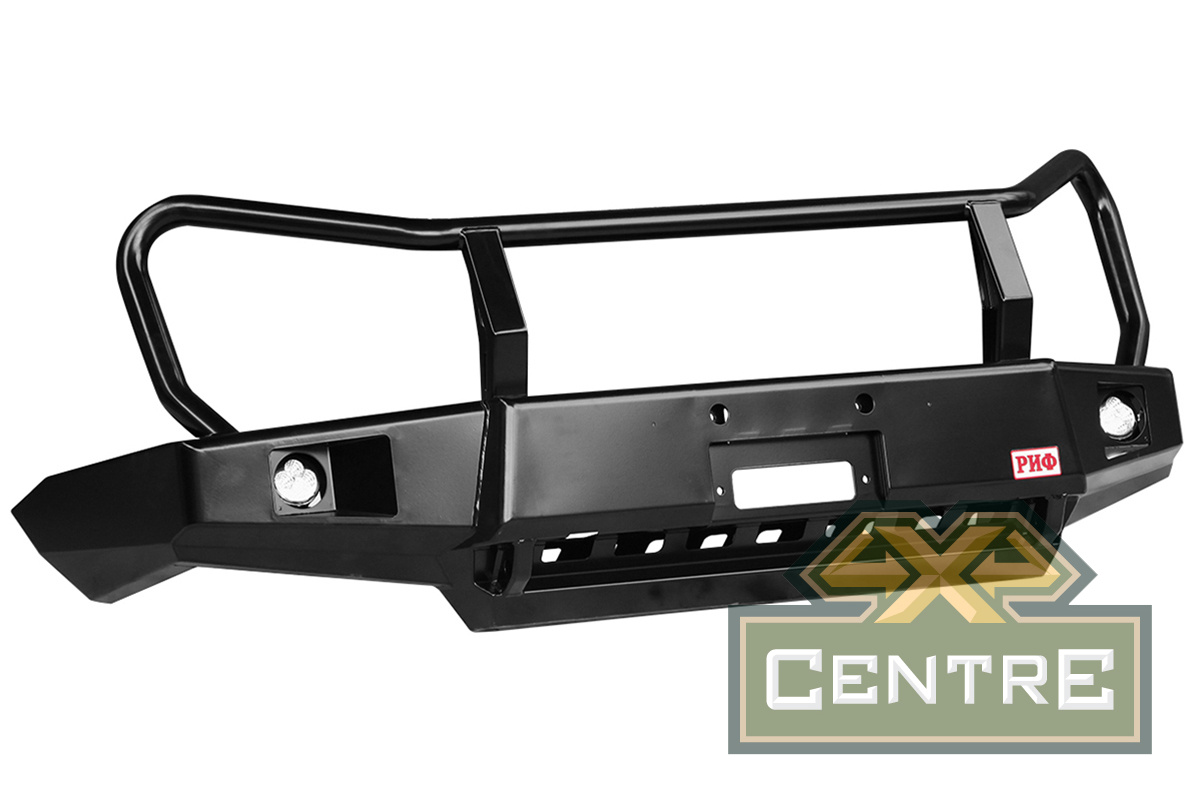 Бампер РИФ передний для ГАЗ Соболь с доп. фарами и защитной дугой