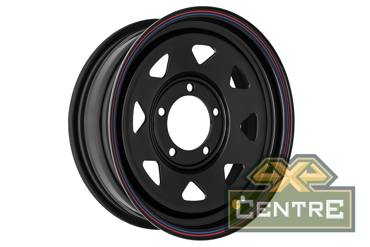 Диск усиленный Suzuki Jimny стальной черный 5x139,7 5,5xR16 d108,1 ET+5 (треуг. мелкий)