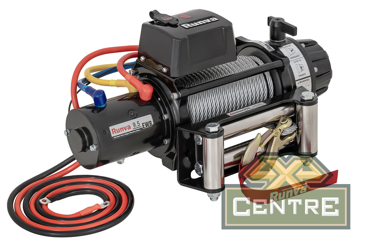 Лебёдка электрическая 12V Runva 9500 lbs 4350 кг (влагозащищенная)