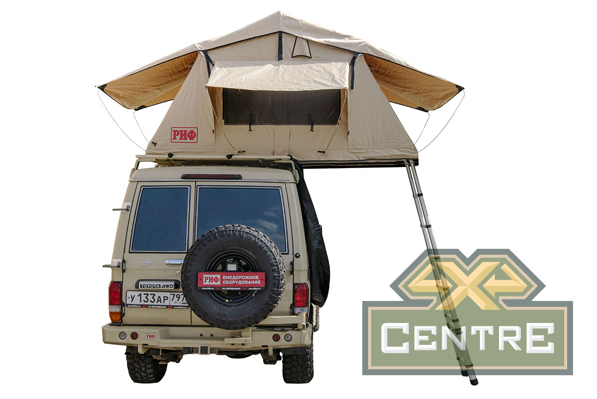 Палатка на крышу автомобиля РИФ Soft RT01-120, тент песочный
